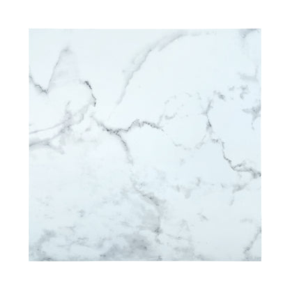 Vinyl Floor Stick on Tile - White Marble