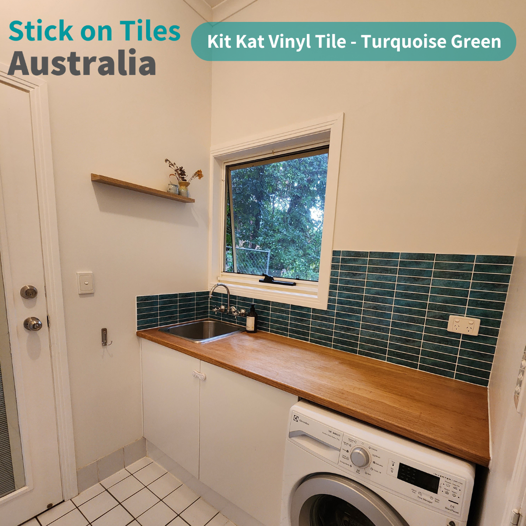 Kit Kat Stick on Tile - Turquoise Green