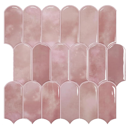 Feather Stick on Tile - Pink Marble