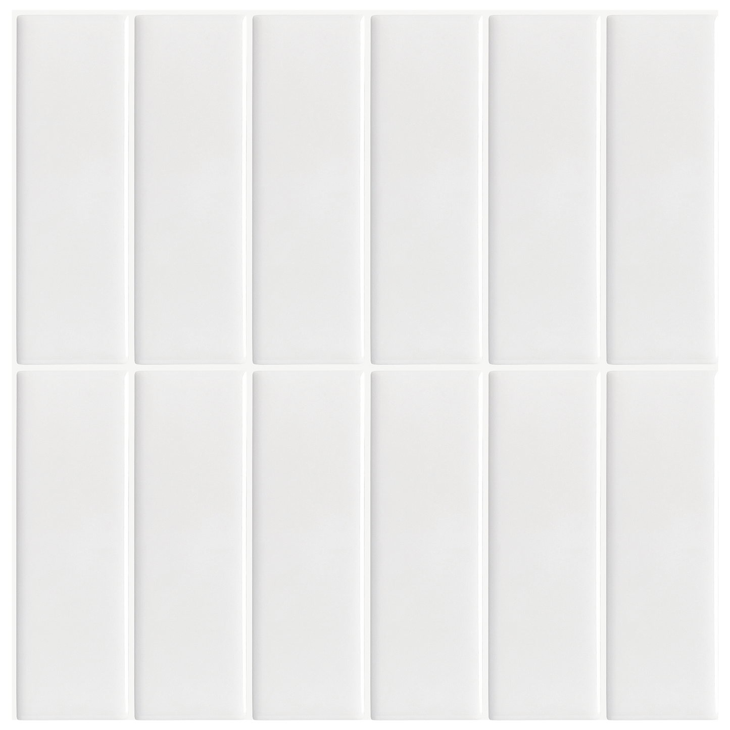 Large Kit Kat Stick on Tile - All White