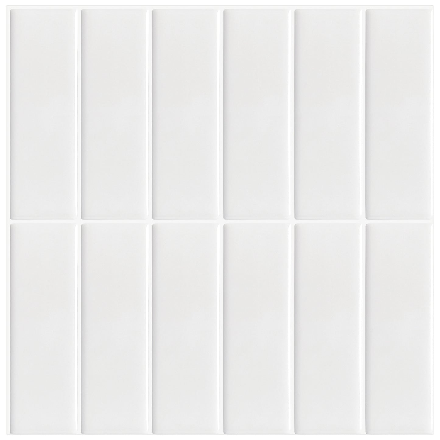 Large Kit Kat Stick on Tile - All White