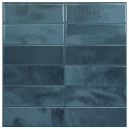 Large Kit Kat Stick on Tile - Dark Blue