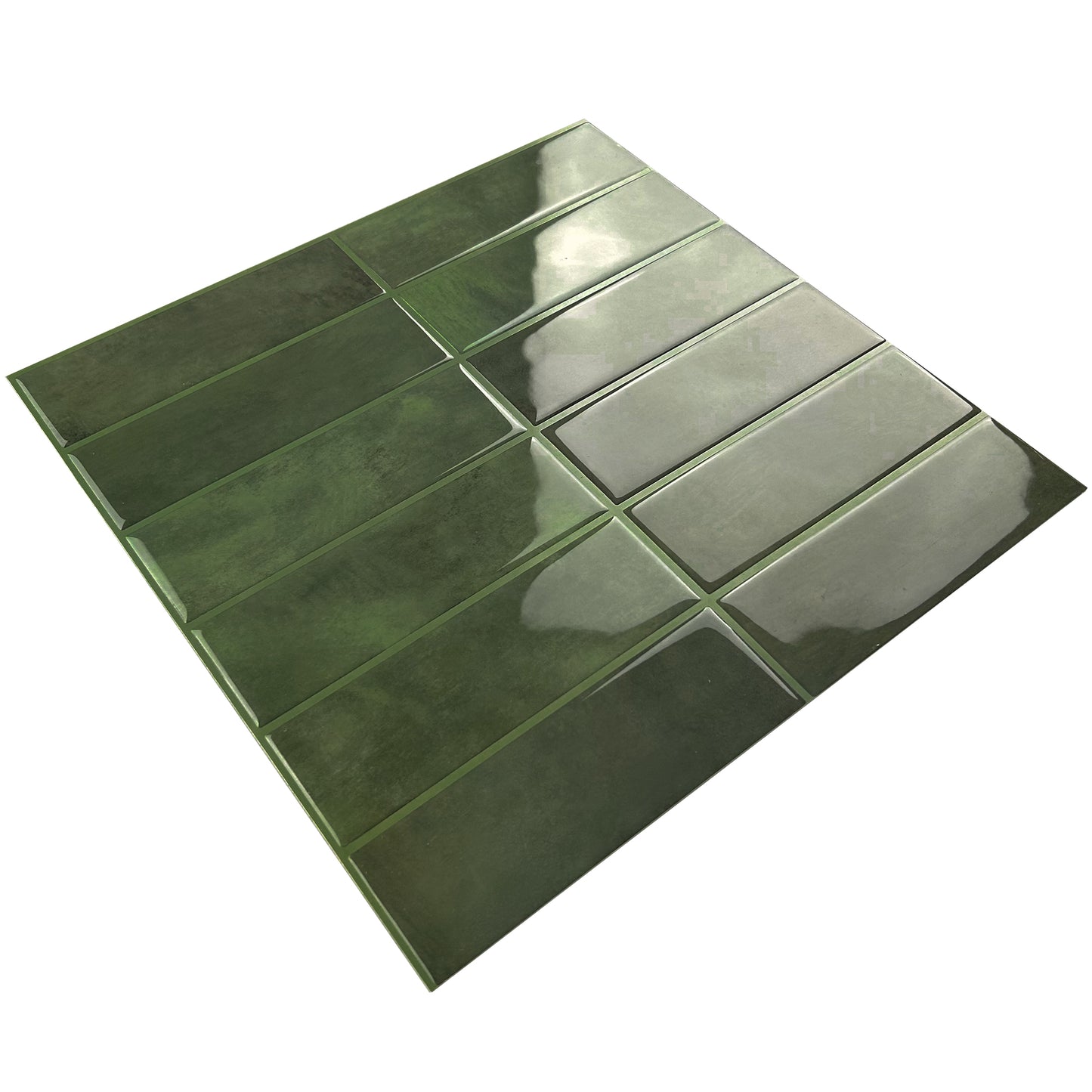 Large Kit Kat Stick on Tile - Dark Green