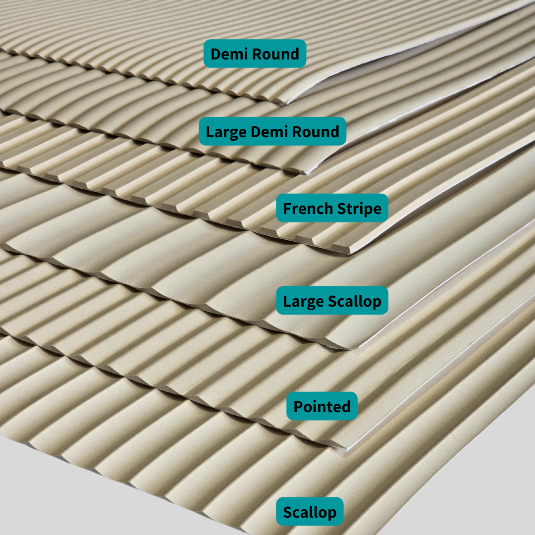 Flexible Wood Roll Panels - Scallop