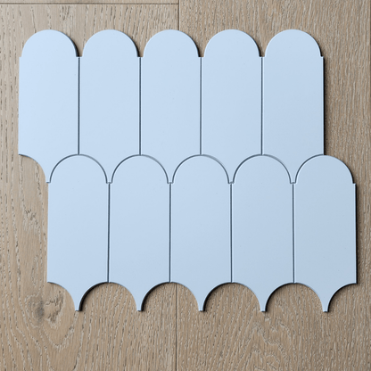 Feather Stick on Composite Tile - White - Stick on Tiles AustraliaStick on TileStick on Tiles Australia