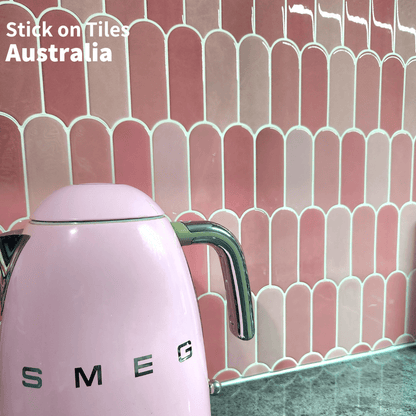 Feather Stick on Tile - Pink - Stick on Tiles AustraliaStick on Tiles Australia