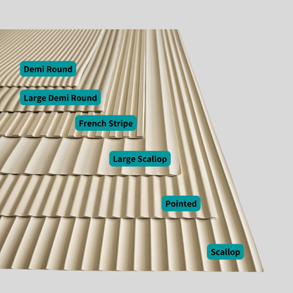 Flexible Wood Roll Panels - Large Demi Round - Stick on Tiles AustraliaStick on Tiles Australia