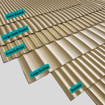 Flexible Wood Roll Panels - Large Scallop - Stick on Tiles AustraliaStick on Tiles Australia