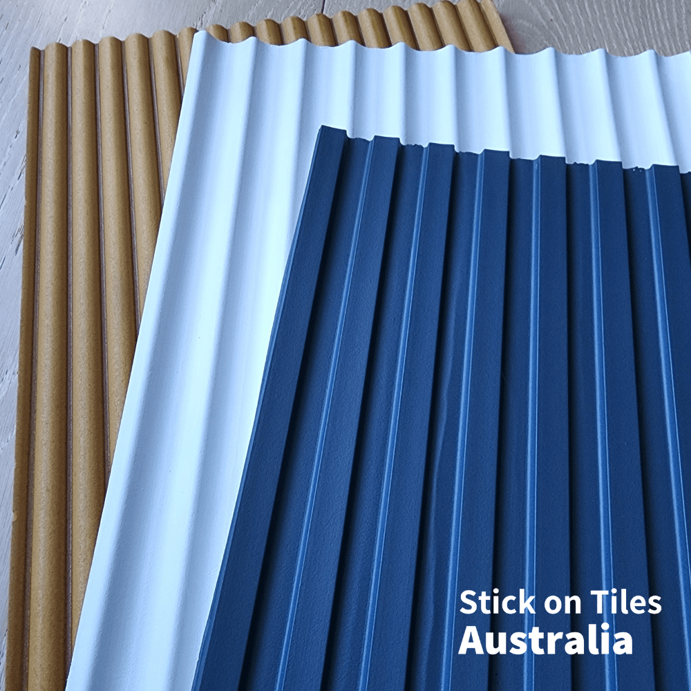 Flexible Wood Roll Panels - Scallop - Stick on Tiles AustraliaStick on Tiles Australia