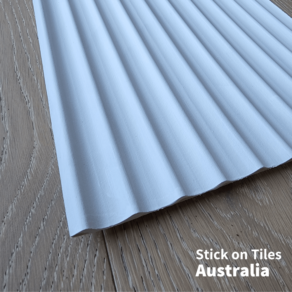 Flexible Wood Roll Panels - Scallop - Stick on Tiles AustraliaStick on Tiles Australia