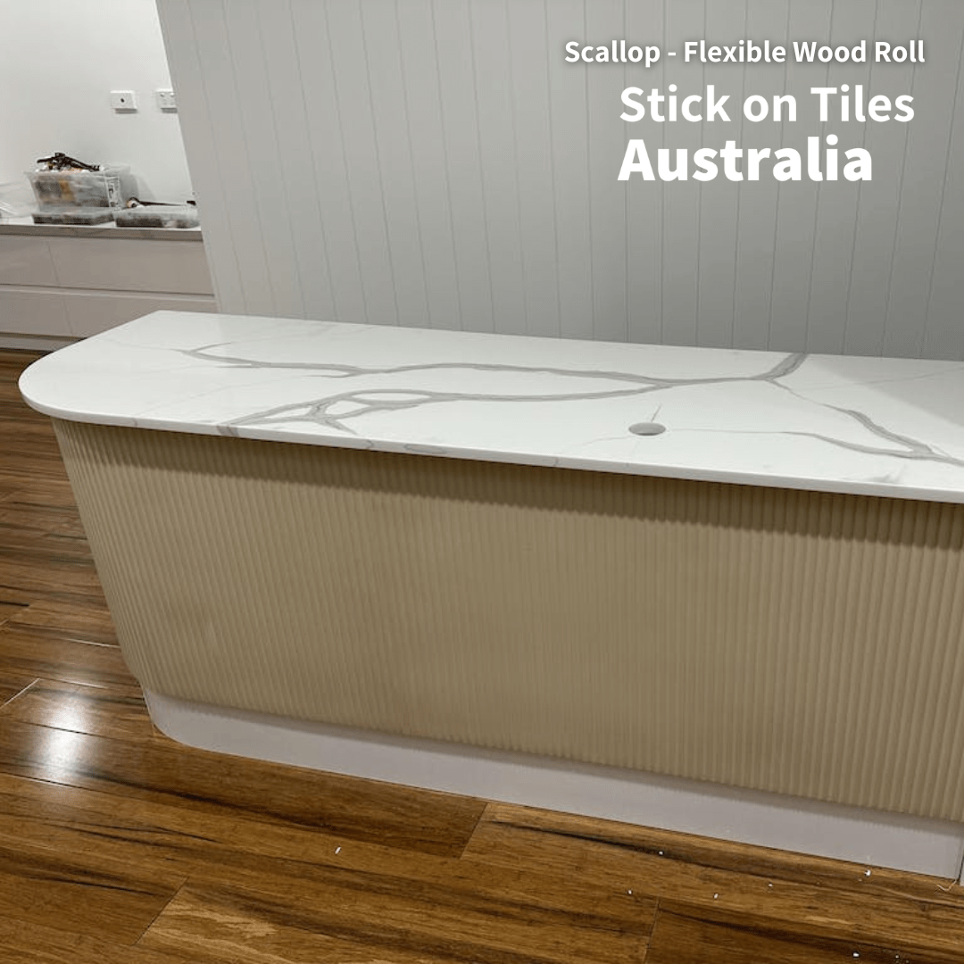 Flexible Wood Roll Panels - Scallop - Stick on Tiles AustraliaStick on Tiles Australia