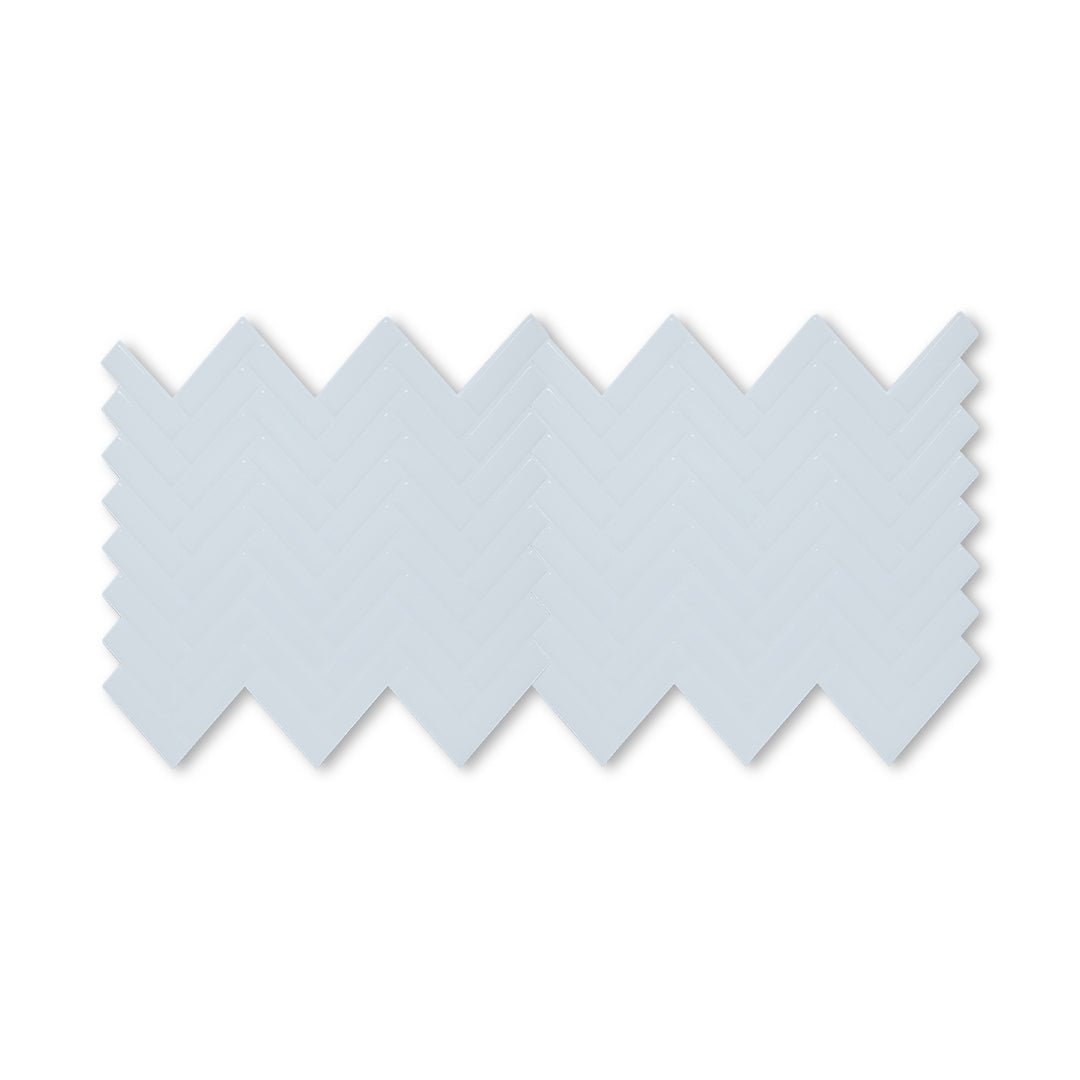 Herringbone Stick on Tile - All White - Stick on Tiles AustraliaStick on Tiles Australia