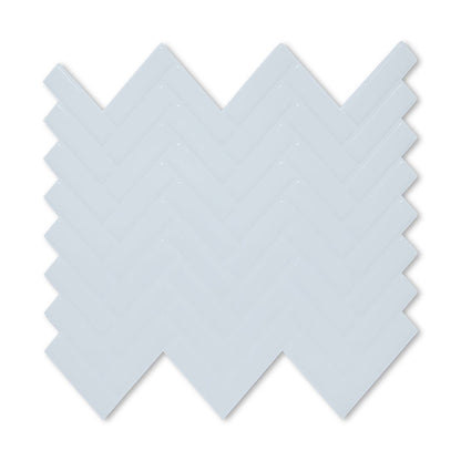 Herringbone Stick on Tile - All White - Stick on Tiles AustraliaStick on Tiles Australia