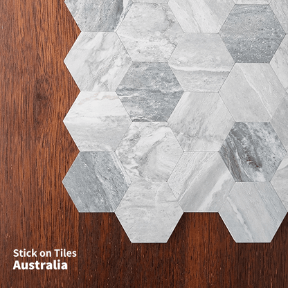 Hexagon Stick on Composite Tile - Stone - Stick on Tiles AustraliaStick on Tiles Australia