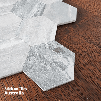 Hexagon Stick on Composite Tile - Stone - Stick on Tiles AustraliaStick on Tiles Australia