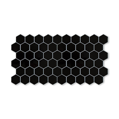 Hexagon Stick on Tile - Black - Stick on Tiles AustraliaStick on Tiles Australia