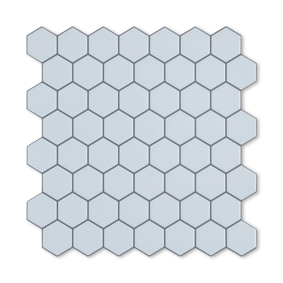 Hexagon Stick on Tile - White - Stick on Tiles AustraliaStick on Tiles Australia