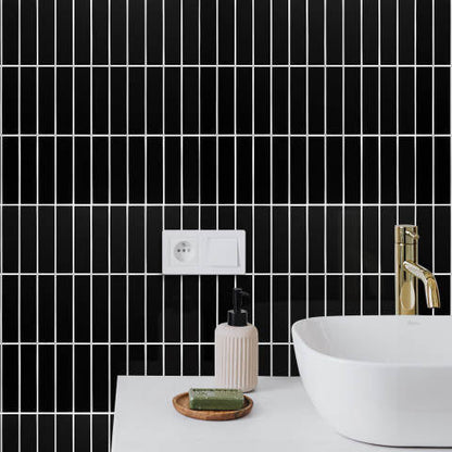 Kit Kat Stick on Composite Tile - Matte Black - Stick on Tiles AustraliaStick on Tiles Australia