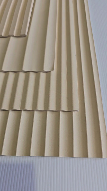 Flexible Wood Roll Panels -  Large Demi Round