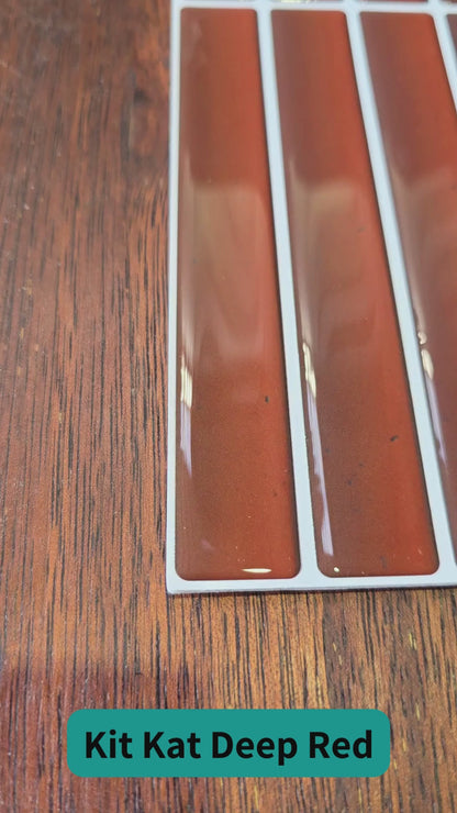 Kit Kat Stick on Tile - Deep Red